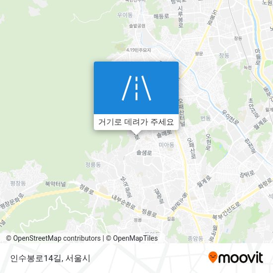인수봉로14길 지도