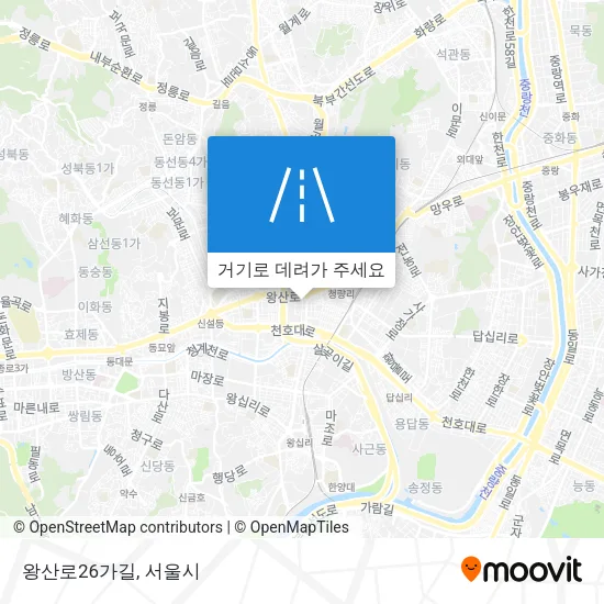 왕산로26가길 지도