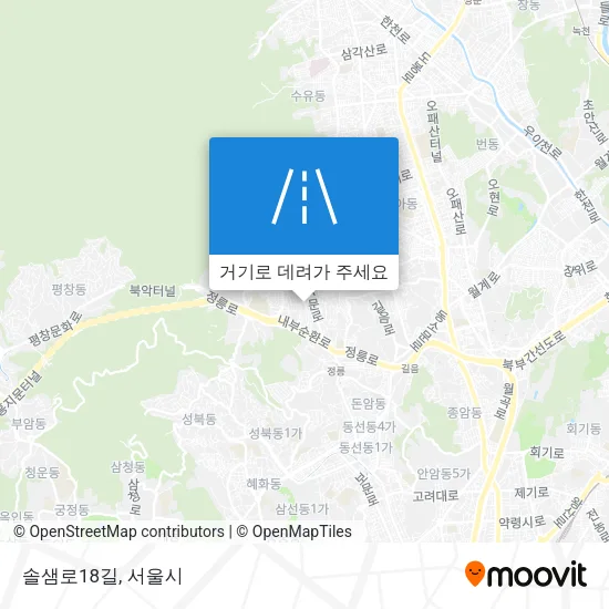 솔샘로18길 지도