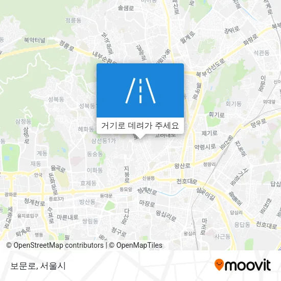 보문로 지도
