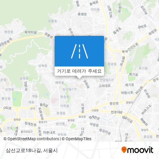 삼선교로18나길 지도