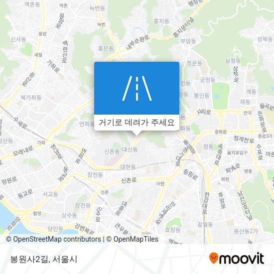 봉원사2길 지도