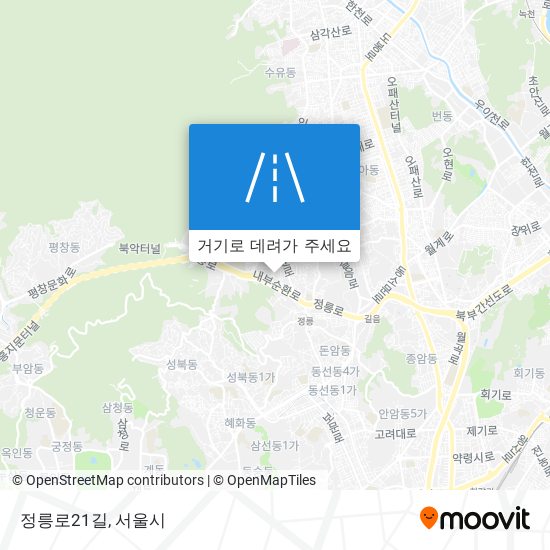 정릉로21길 지도