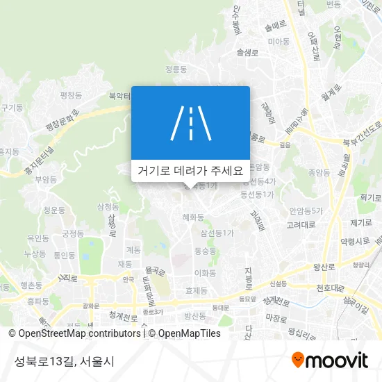 성북로13길 지도