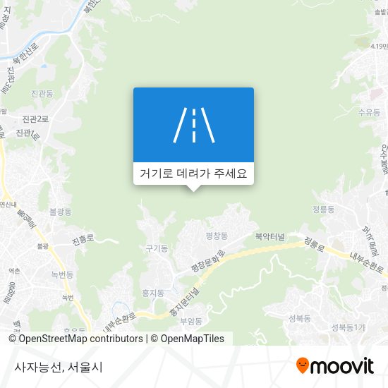 사자능선 지도