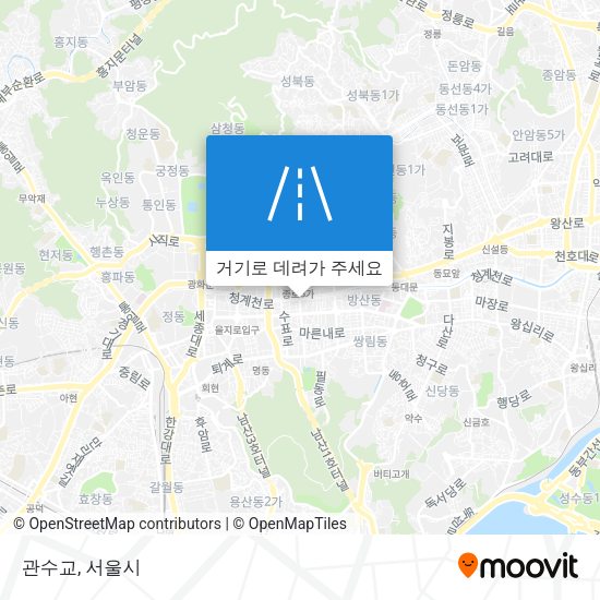 관수교 지도