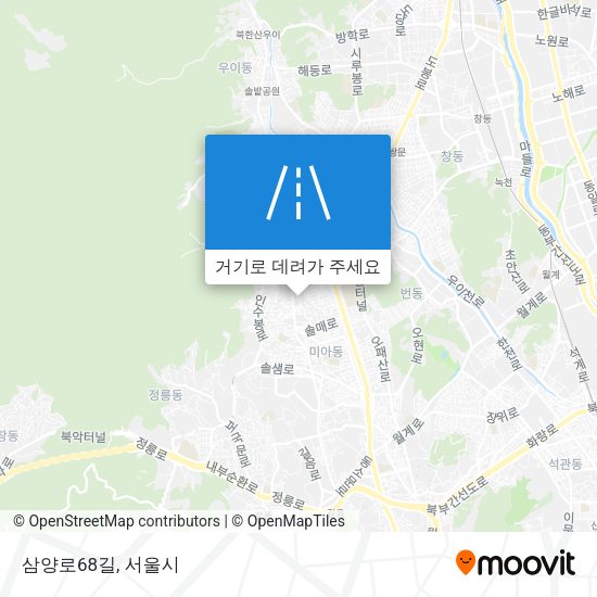 삼양로68길 지도