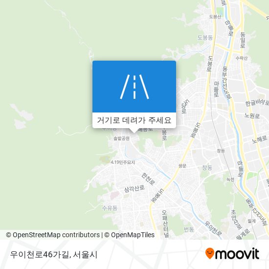 우이천로46가길 지도