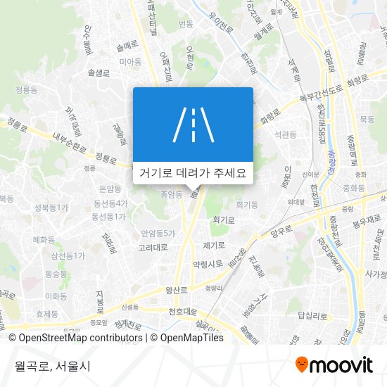 월곡로 지도