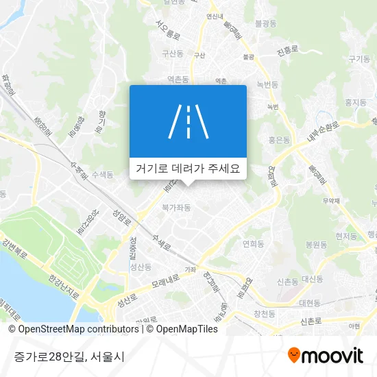 증가로28안길 지도