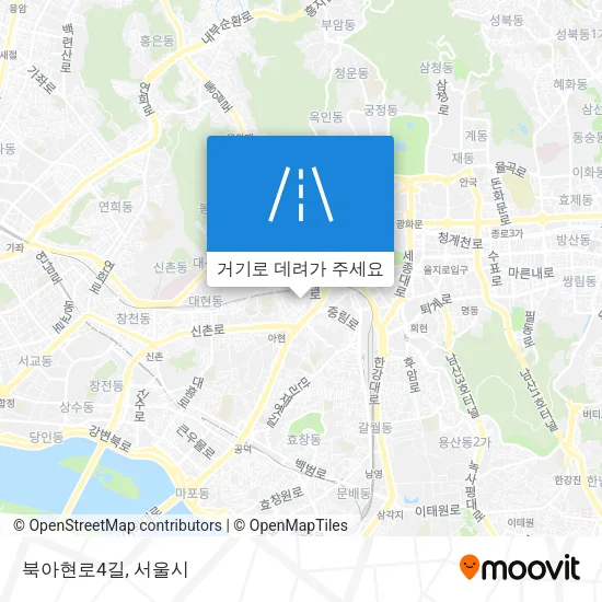 북아현로4길 지도