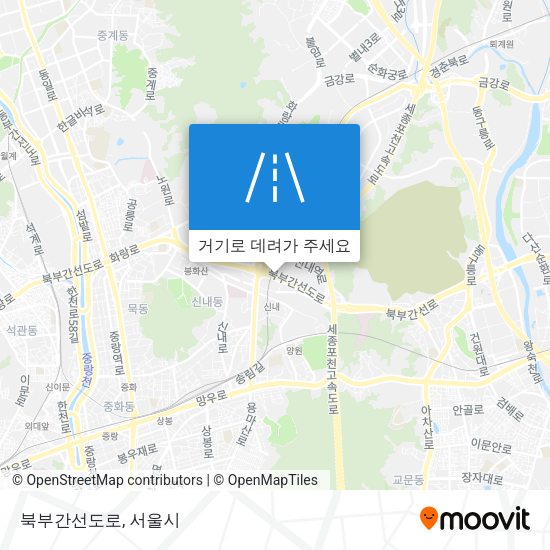 북부간선도로 지도