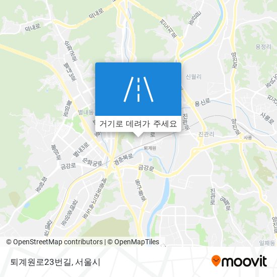 퇴계원로23번길 지도