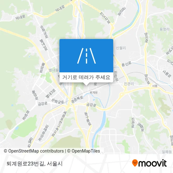 퇴계원로23번길 지도