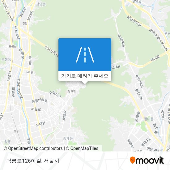 덕릉로126아길 지도