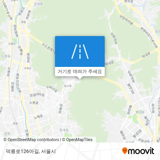 덕릉로126아길 지도