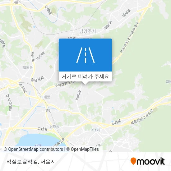 석실로율석길 지도