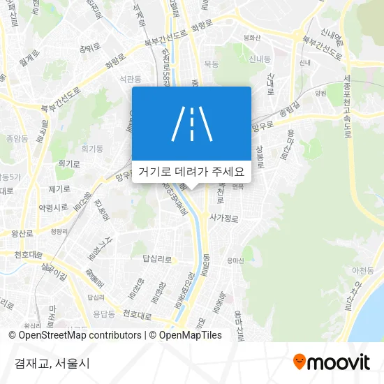 겸재교 지도