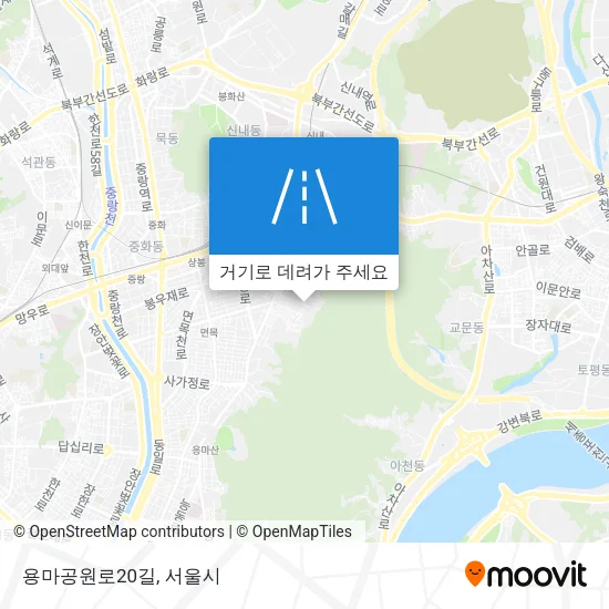용마공원로20길 지도