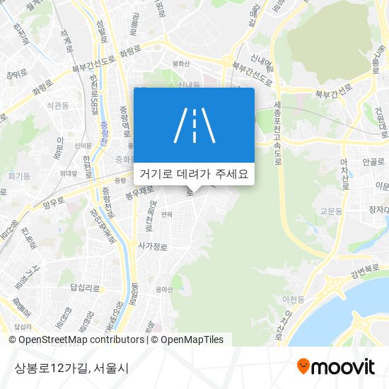 상봉로12가길 지도