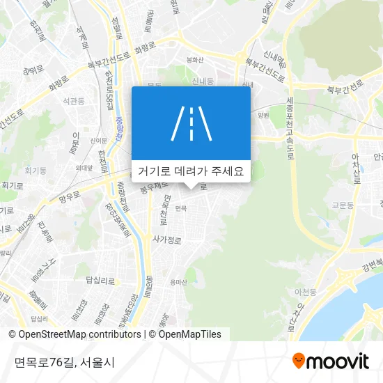면목로76길 지도