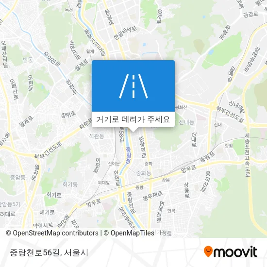 중랑천로56길 지도