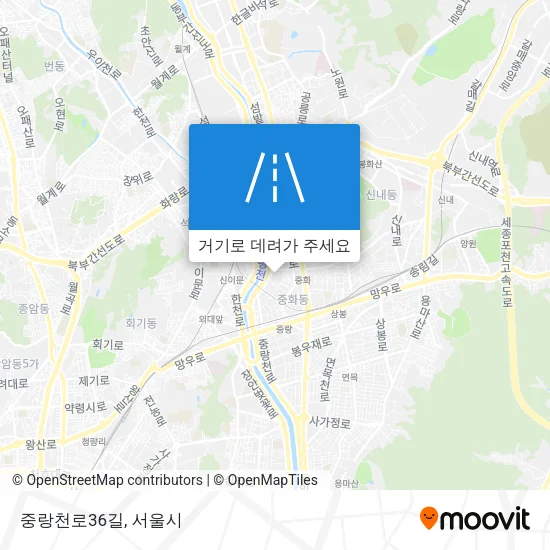 중랑천로36길 지도