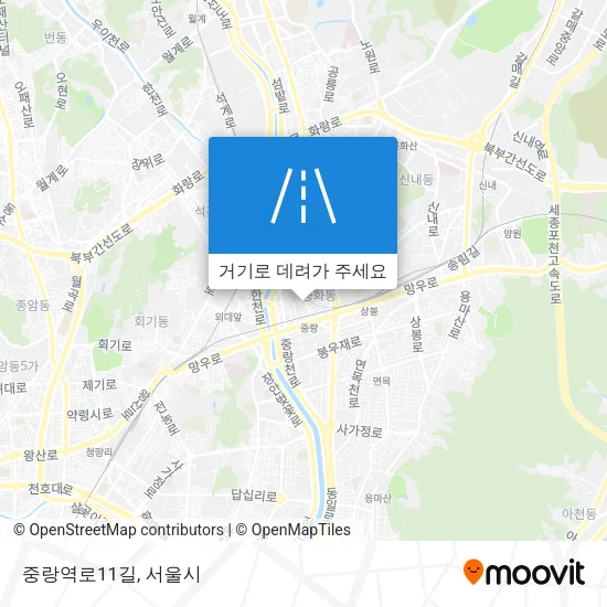 중랑역로11길 지도