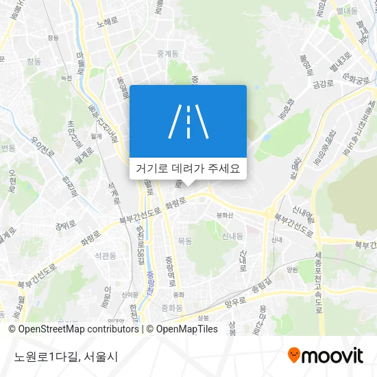 노원로1다길 지도