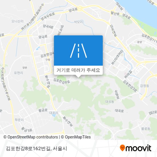 김포한강8로162번길 지도
