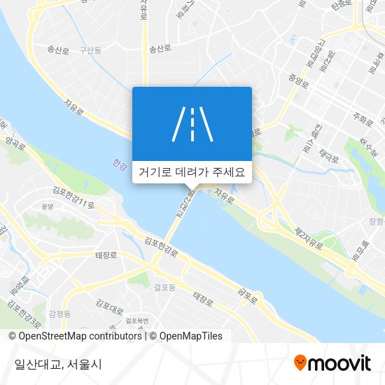 일산대교 지도