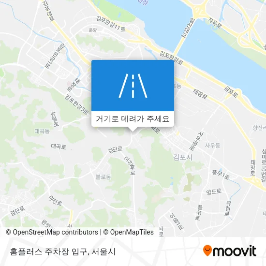 홈플러스 주차장 입구 지도