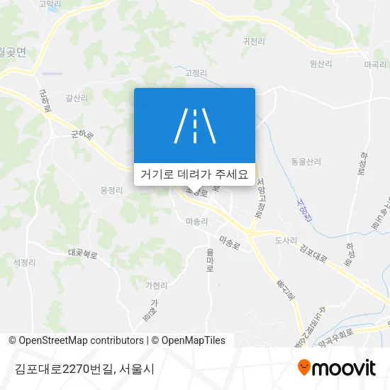 김포대로2270번길 지도