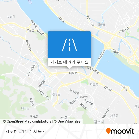 김포한강11로 지도