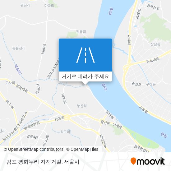 김포 평화누리 자전거길 지도