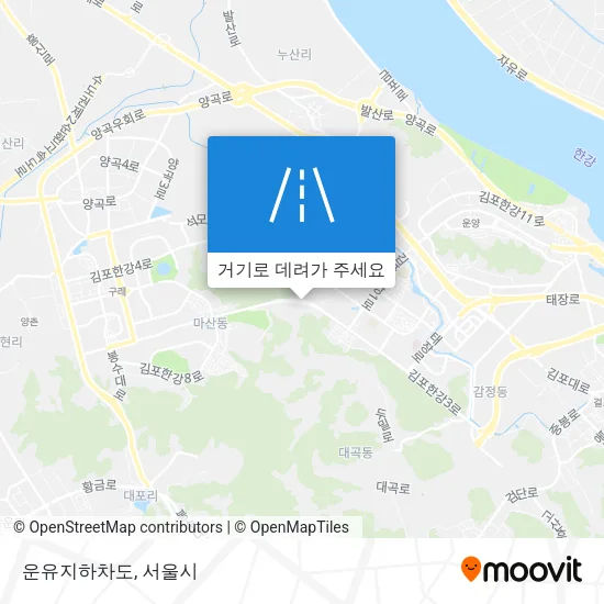 운유지하차도 지도
