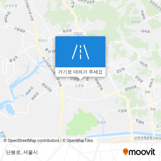 단봉로 지도