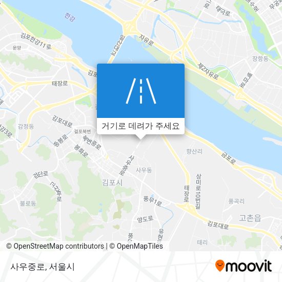 사우중로 지도