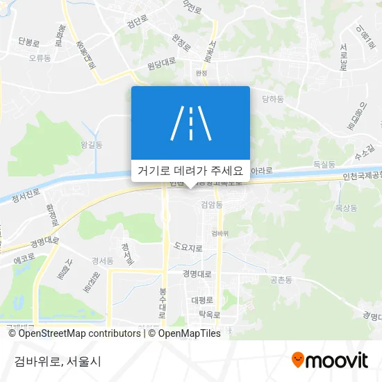 검바위로 지도
