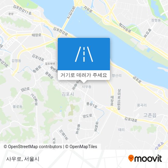 사우로 지도