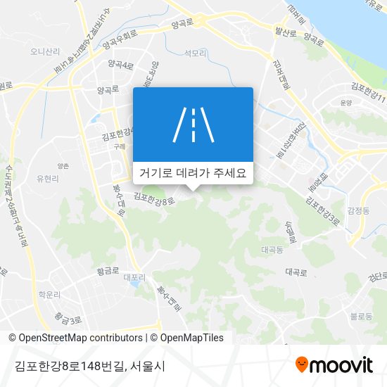 김포한강8로148번길 지도
