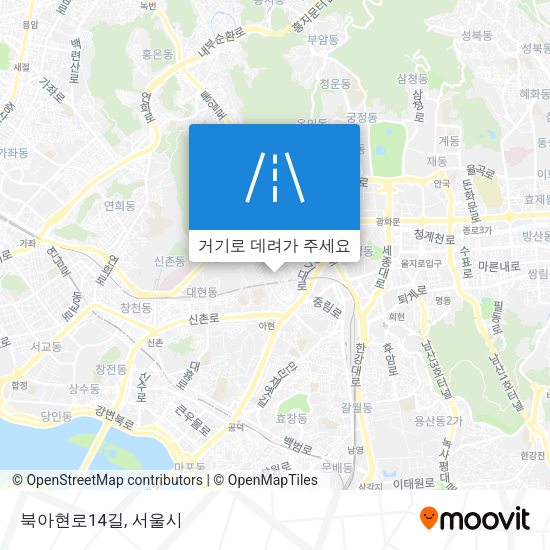 북아현로14길 지도
