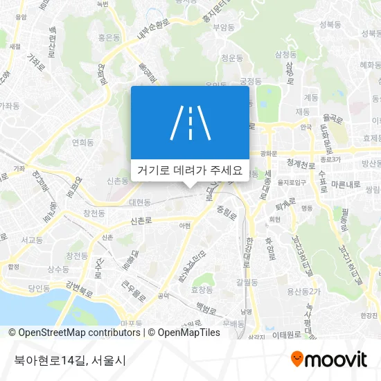 북아현로14길 지도
