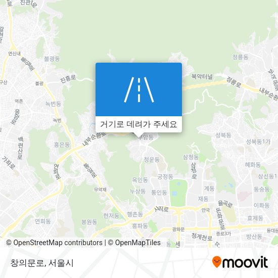 창의문로 지도