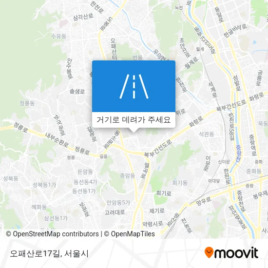 오패산로17길 지도