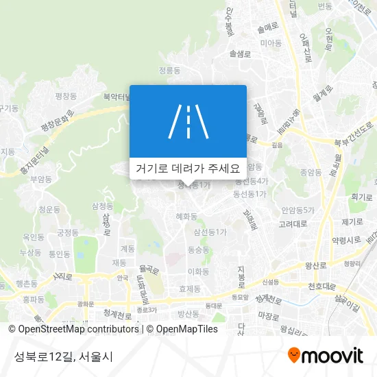 성북로12길 지도