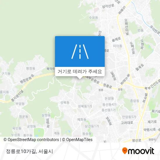 정릉로10가길 지도