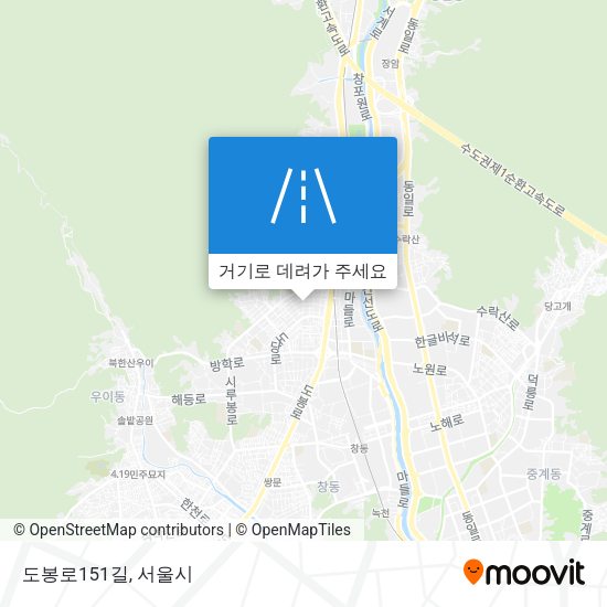 도봉로151길 지도