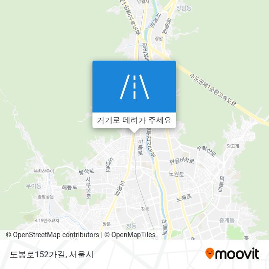 도봉로152가길 지도
