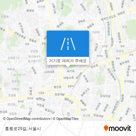 홍릉로25길 지도